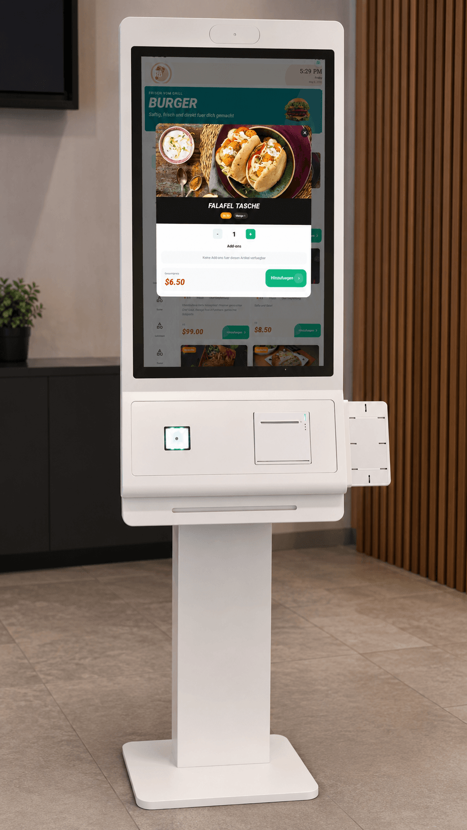 ORDRIQ Self-Order Terminal Seitenansicht